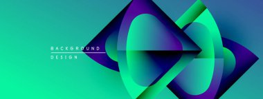 Soyut enerjik tasarım akış şekilleri, gradyanlar. Turkuaz, mor renkler kompozisyona hakim. Modern estetik, dinamik görsel etki.