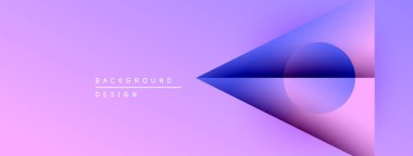 Soyut eğim arkaplanı. Şekiller örtüşür ve dinamik görsel efekt yaratır. Mor, mavi renkler kompozisyona hakim. Minimalist tasarım.