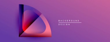 Soyut mor tasarım katmanlı şekiller, değişken renkler içerir. Metin arka plan tasarımı okur. Minimalist kompozisyon, modern estetik.