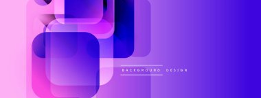 Soyut geometrik şekiller örtüşerek canlı mor gradyan etkisi yaratır. Modern tasarım arka planlar, pankartlar, sunumlar için uygun.