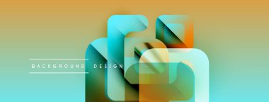 Soyut geometrik şekiller çakışıyor. Renkler harmanlanarak modern görsel doku oluşturur. Metin arka plan tasarımı okur. Minimalist stil.