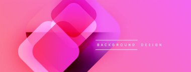 Soyut pembe eğim katmanları örtüşüyor. Modern tasarım elementleri canlı görsel doku yaratır. Basit metin arkaplan tasarımı okur.