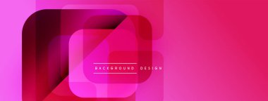 Soyut geometrik şekiller örtüşüyor, canlı pembe gradyanlar yaratıyor. Modern tasarım elementleri dijital sanat, arkaplan dokusu.