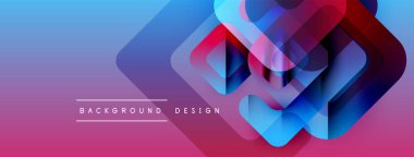 Soyut geometrik şekiller örtüşüyor, canlı renk eğimleri yaratıyor. Arkaplanda metin arkaplan tasarımı var. Modern, dinamik görsel kompozisyon.