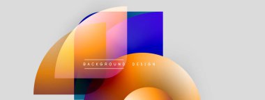 Soyut şekiller örtüşüyor, canlı renk değişimleri yaratıyor. Metin, kompozisyon içerisindeki arkaplan tasarımını okur. Minimalist tarz, modern estetik.