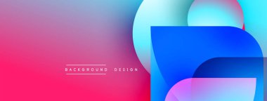 Soyut eğim arkaplanı. Canlı pembe, mavi renkler pürüzsüz bir şekilde harmanlanır. Modern tasarım elementleri dinamik görsel efekt yaratır.