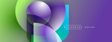 Soyut gradyanlar harmanlanarak dinamik şekiller oluştururlar. Canlı mor, yeşil renkler kompozisyona hakim. Arka planlar için modern tasarım ögesi.