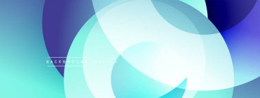 Soyut sıvı şekilleri kesişir. Renkler karışım turkuaz, mavi, beyaz. Modern tasarım hareketi, enerjiyi, derinliği çağrıştırıyor.