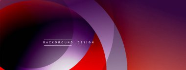 Soyut arkaplan özellikleri üst üste biniyor. Renkler kırmızıdan mora dönüşüyor. Metin elemanları mevcut olan minimalist tasarım.
