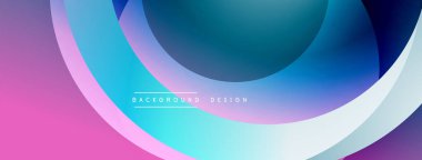 Soyut akışkan şekiller, canlı renkler. Pembe, mavi gradyanlar modern arkaplan tasarımı yaratır. Düz eğriler, dinamik bileşim.