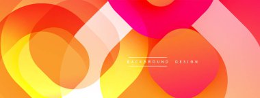 Soyut enerji çemberleri örtüşüyor ve sıcak renk değişimleri yaratıyor. Modern tasarım metin arkaplanı, tasarım içerir. Pürüzsüz şekiller hareketi işaret eder.