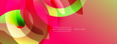 Soyut enerjik tasarım akış şekilleri, gradyanlar. Pembe, sarı, yeşil renkler dinamik görsel efekt yaratır. Modern arkaplan dokusu.
