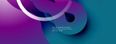 Soyut sıvı şekiller, canlı mor, mavi renkler. Modern tasarım, pürüzsüz eğimler, dinamik kompozisyon. Minimalist estetik, zarif zemin.