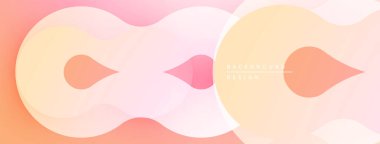 Soyut şekiller harmanlanır, yumuşak eğimler yaratır. Şeftali, pembe renkler dizaynın hakimi. Minimalist estetik, modern his. Pürüzsüz geçişler sakin görseller sunar.