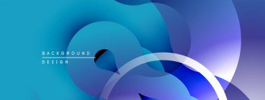Soyut akışkan şekiller, mavi tonlar, pürüzsüz eğimler. Arka planlar ve sunumlar için modern tasarım öğesi. Minimalist estetik.