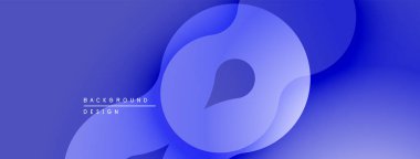 Soyut mavi katmanlar akışkan şekiller yaratır. Minimalist tasarım, pürüzsüz eğimler, modern estetik. Dijital projeler için uygun arkaplan.