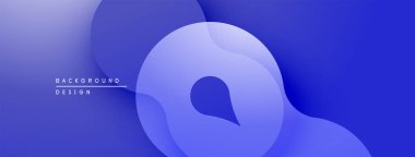 Soyut mavi eğimler akan şekiller yaratır. Minimalist tasarım, modern estetiği çağrıştırıyor. Arkaplanda yumuşak kıvrımlar, ince gölgeler var.