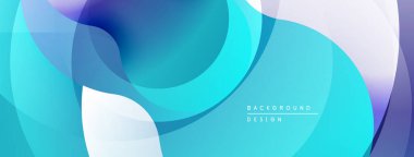 Soyut sıvı şekiller, mavi mor renkler. Modern tasarım, pürüzsüz gradyanlar dinamik görsel efekt yaratır. Minimalist arkaplan dokusu.