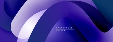 Soyut akıcı şekiller, değişken mor renkler, modern tasarım. Minimalist kompozisyon dinamik görsel etki yaratır.