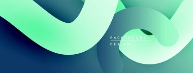 Soyut sıvı şekiller, deniz mavisi renkleri, modern tasarım. Yumuşak gradyanlar dinamik görsel akış yaratır, basit arkaplan.