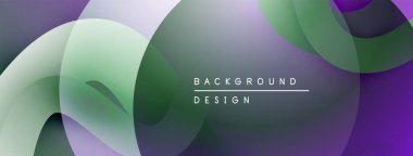 Soyut akış şekilleri, mor, yeşil renkler. Modern tasarım, pürüzsüz gradyanlar dinamik görsel efekt yaratır. Minimalist kompozisyon.