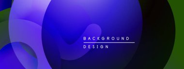 Soyut sıvı şekilleri, canlı maviler, yeşiller dinamik arkaplan oluşturur. Modern tasarım elementleri derinlik ve hareket.