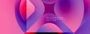 Soyut sıvı şekilleri, canlı pembeler, morlar dinamik bir zemin oluşturur. Metin arka plan tasarımı okur. Modern estetik.