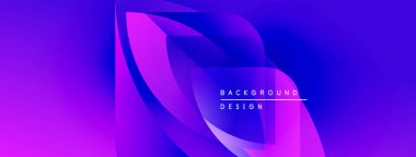 Soyut mor arkaplan. Akışkan şekiller, dinamik görsel efekt oluşturur. Modern tasarım elemanları.
