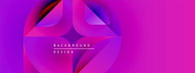 Soyut sıvı şekiller, canlı mor renkler, mor renkler. Modern tasarım ögesi, gradyan etkisi, dinamik bileşim.