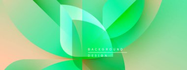Soyut sıvı şekiller, canlı yeşil renkler baskın. Şeftali tonu aksanlı tasarım. Dijital projeler için modern arkaplan.