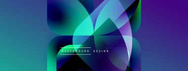 Soyut akışkan şekiller harmanlanarak, canlı bir arkaplan oluşturur. Metin, kompozisyon içerisindeki arkaplan tasarımını okur.