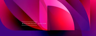 Soyut akıcı şekiller, canlı mor renkler, mor renkler. Modern tasarım, gradyan etkisi, dinamik kompozisyon. Dijital projeler için arkaplan ögesi.