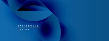 Soyut mavi arkaplan. Akan şekiller dinamik görsel efektler yaratır. Sancaklar ve sunumlar için modern tasarım uygun.