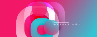 Soyut, enerjik katmanlar dinamik bir değişim etkisi yaratır. Pembe, cyan, mor renkler pürüzsüz harmanlanır, modern tasarım elementi..