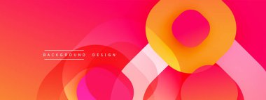 Soyut enerjik tasarım. Üst üste binen şekiller dinamik değişim etkisi yaratır. Sıcak renkler kompozisyona hakim, modern estetik sunuyor..