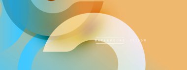 Soyut sıvı şekiller, sıcak renkler serin tonlarla harmanlanır. Modern tasarım, pürüzsüz gradyanlar dinamik bileşim oluşturur.