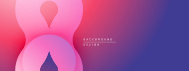 Soyut şekiller pembe ve mor renkleri harmanlıyor. Gradyan arka plan modern görsel efekt yaratır. Dijital projeler için uygun minimalist tasarım.