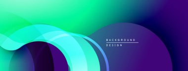 Soyut sıvı şekilleri, canlı gradyanlar. Mavi, yeşil, mor renkler kusursuz bir şekilde harmanlanır. Arka planlar için modern tasarım ögesi.