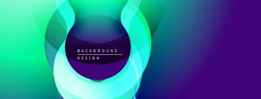 Soyut canlı katmanlar dinamik görsel efekt yaratır. Modern tasarım akışkan şekiller, değişken renkler içerir. Mükemmel arkaplan.