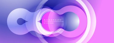 Soyut tasarım akışkan şekiller, gradyanlar içerir. Mor, mavi renkler modern görsel efektler yaratır. Dijital projeler için minimalist arkaplan.