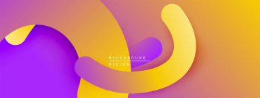 Soyut sıvı şekilleri canlı turuncu ve mor renkleri harmanlar. Modern tasarım hareketi, enerjiyi ve sıcaklığı çağrıştırıyor. Arkaplan yaratıcılığı, yeniliği öneriyor.