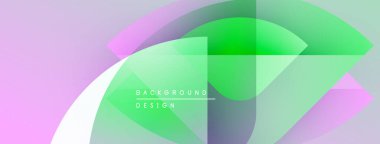 Soyut gradyanlar harmanlanarak katmanlanmış şekiller oluşturur. Yumuşak pembeler, yeşiller modern görsel efektler yaratır. Metin arkaplan tasarımı okur.