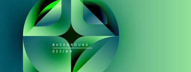 Soyut yeşil tasarım akışkan şekiller, gradyanlar içerir. Modern arka plan dijital projeler ve sunumlar için idealdir. Minimalist estetik.