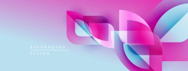 Soyut akışkan şekiller, canlı pembeler, maviler, gradyanlar. Arka planlar ve sunumlar için modern tasarım öğesi. Düz geçişler dinamik görsel efekt yaratır.