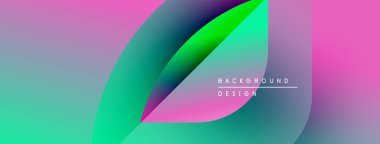 Soyut gradyanlar harmanlanarak canlı akışkan şekiller yaratır. Pembe, mor, turkuaz renkler baskın kompozisyon. Mevcut en küçük metin.