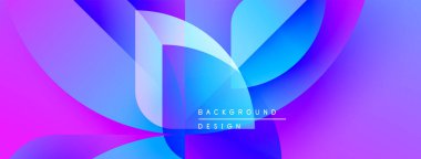 Soyut enerjik tasarım. Akan şekiller mor, mavi renkleri harmanlıyor. Modern estetik, dinamik bileşim, uygun arkaplan ögesi.