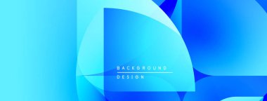 Soyut mavi gradyanlar geometrik şekiller oluşturur. Modern tasarım teknoloji, yenilik, temiz estetik öneriyor. Arkaplanda metin arkaplan tasarımı.