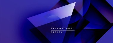 Soyut mavi gradyanlar dinamik şekiller oluştururlar. Metin arka plan tasarımı okur. Modern, gösterişli görsel sunum.