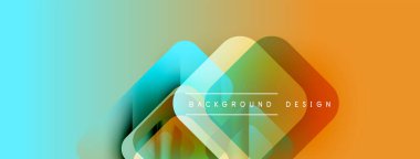 Soyut eğim arkaplanı. Üst üste binen şekiller dinamik görsel efekt yaratır. Modern tasarım ögeleri pürüzsüz geçişler sunar.