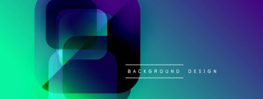 Soyut geometrik tasarım. Renkler karışıyor, dinamik görsel efekt yaratıyor. Arkaplan ve sunumlar için modern biçim uygun.